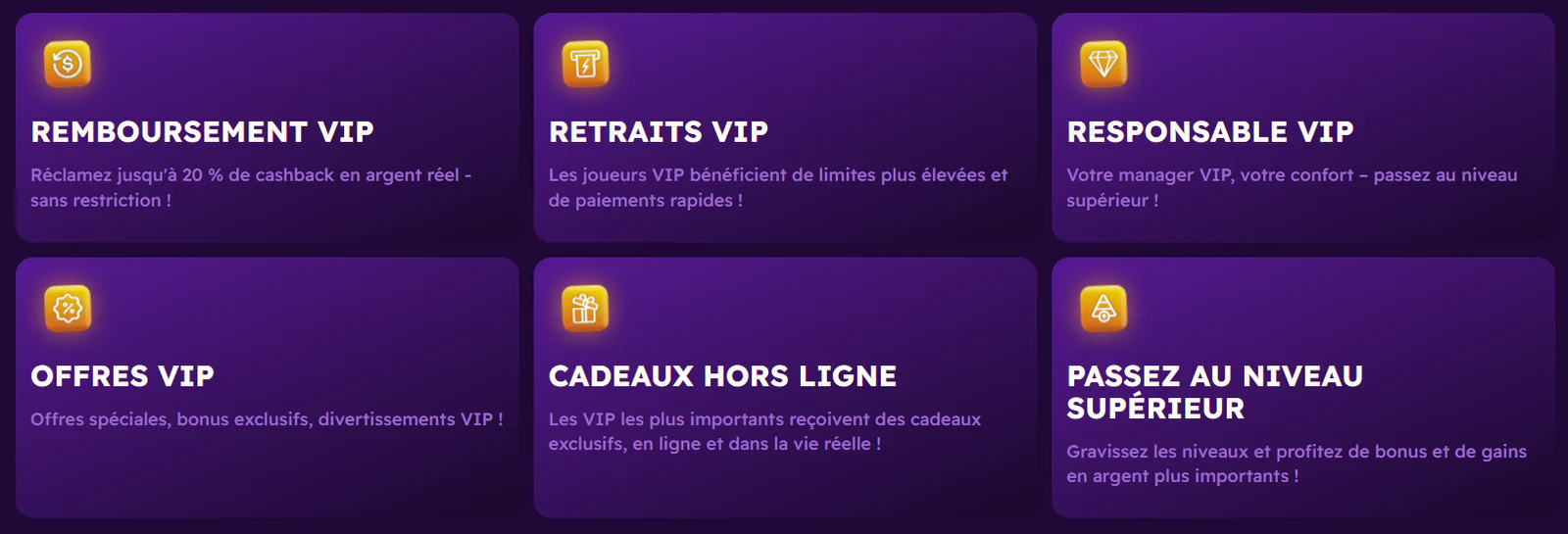 Programme VIP de Lets Jackpot